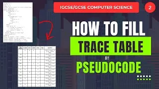 Thumbnail: How to Fill Trace Table from Pseudocode 2 | O Levels/IGCSE Computer Science | Step-by-Step in Urdu