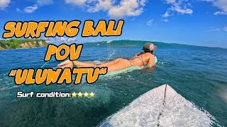 Thumbnail: Surfing Bali POV “Uluwatu” | High tide sucked. Got dropped in on and almost hit a girl’s butt?!