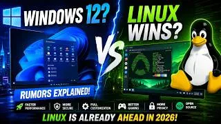 Thumbnail: Will Windows 12 Force Users to Switch to Linux? #linux #windows12