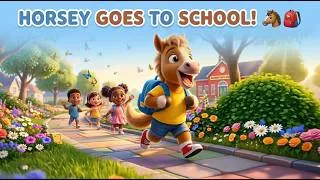 Thumbnail: Horsey the Horse Goes to School | Fun School Song for Kids | Nursery Rhymes & Learning Songs