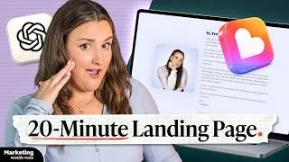 Thumbnail: How to Build a High-Converting Landing Page in Under 20 Minutes (Lovable + ChatGPT)