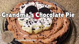 Thumbnail: SUMMER DESSERT! ☀️| Grandma's No-Bake Chocolate Pudding Pie (The Easiest Dessert You'll Ever Make)