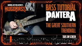 Thumbnail: Pantera – The Great Southern Trendkill | Bass Tutorial w/tab | Step-by-Step | Rex Brown