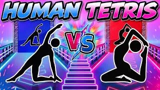 Thumbnail: HUMAN TETRIS PVP DUEL | 1 Player VS 1 Player | Immersive Interactive Challenge