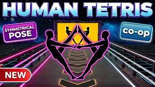 Thumbnail: Can You Sync Perfectly? Symmetrical Human Tetris (Duo) 👯‍♂️