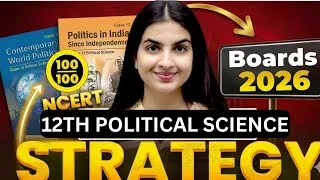 Thumbnail: Class 12 Political Science 🔥FINAL STRATEGY🔥 Most important chapters + Live class schedule #boards