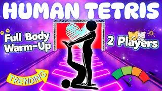 Thumbnail: 4 MIN HUMAN TETRIS x 2 Player Co-op 💞 | Full Body | Interactive Warm Up