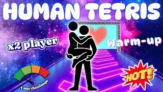 Thumbnail: HUMAN TETRIS 2 Player Co-op 💞 | Interactive Warm Up | Master Mode