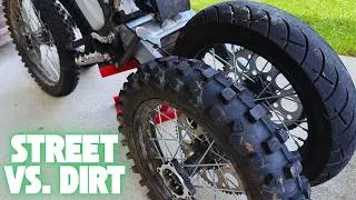 Thumbnail: Super Moto Street Tires Vs. Knobbies For E Dirtbikes