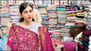 Thumbnail: 6K Heavily Loaded Embroidered Suits Azadi Sale Offer | Best Price Sheesha Silk,Tussel Silk & Chiffon