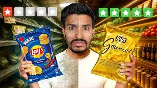 Thumbnail: We Tried 1star vs 5 star Supermarket Food ! Shocking Results😱