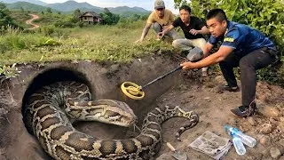 Thumbnail: Brave Expert Catch Giant Golden Pythons With His Bare Hands