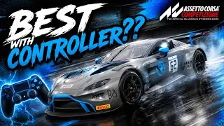 Thumbnail: Can you actually be fast in Assetto Corsa Competizione using only a controller? 🤔 | #fyp 