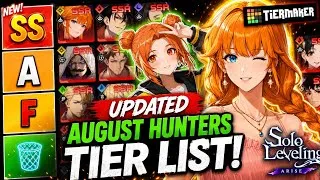Thumbnail: THE ULTIMATE UPDATED AUGUST HUNTERS TIER-LIST! LEE JOOHEE & SHIMIZU IS BROKEN - SOLO LEVELING: ARISE