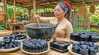 Thumbnail: Making Unique Black Grass Jelly Shapes to Sell at the Village Market | Rural Life