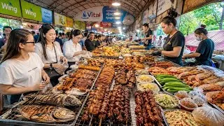 Thumbnail: Best Cambodian Street Food 2026 🇰🇭 | Exploring Kien Svay Market Walking Tour 4K