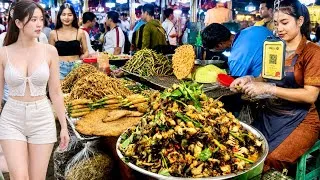 Thumbnail: So Many Delicious Khmer Foods 🇰🇭 | Explore Oudong Mountain Sunday Market Tour 2026