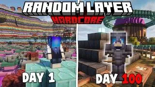 Thumbnail: 100 Hari Minecraft Hardcore RANDOM LAYER