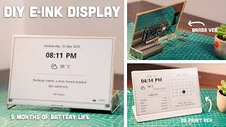 Thumbnail: [Satisfying] DIY E-Ink Dashboard for My Desk