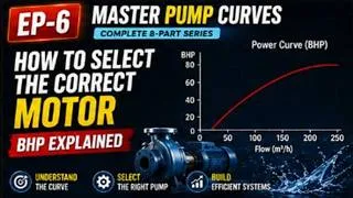 Thumbnail: Master Pump Curves EP-06  | Pump BHP Explained | Complete 8-Part Series 