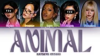 Thumbnail: KATSEYE (캣츠아이) - ANIMAL but you are SOPHIA and MEGAN - (Color Coded Lyrics/CCL)