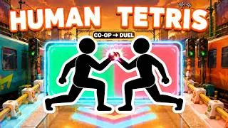 Thumbnail: HUMAN TETRIS Arena | 🔄 Start as Friends, End as Foes | Immersive Interactive Warm-Up
