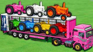 Thumbnail: Mini Tractors With Colors  -  TINY AND OLDLY TRACTOR GOING TO FARM - Farming Simulator 25