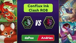 Thumbnail: Disney Lorcana Conflux Ink Clash RO8 | Ruby Amethyst VS Emerald Steel | Attack of the Vines Meta