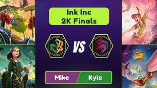 Thumbnail: Disney Lorcana Ink Inc 2K Finals | Amber Emerald Aggro VS Ruby Amethyst | Attack of the Vines Meta