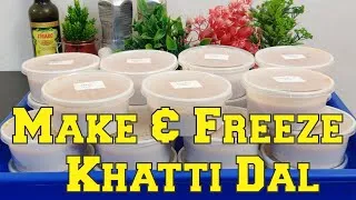 Thumbnail: Hyderabadi Khatti Dal Make and Freeze for 23 servings Ramadan Sehri Special Recipe #authentic