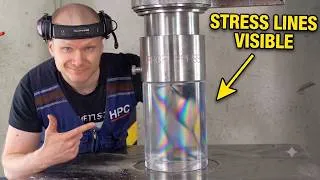 Thumbnail: Crushing Plastic With Polarized Light | Hydraulic Press Test