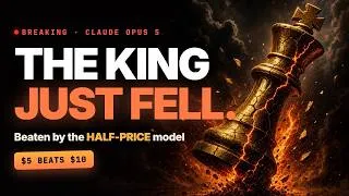 Thumbnail: BREAKING: Claude Opus 5 Just Beat Anthropic's Own Flagship — at HALF the Price (Do This Today)