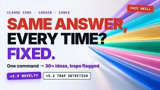Thumbnail: Your AI Gives Everyone the SAME Answer — This Free Skill Fixes It (ADHD for Claude Code & Codex)