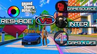 Thumbnail: Which ReShade is BEST for GTA 5? GameSource vs Inter vs Gam3 4 Lif3 😱