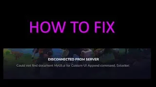 Thumbnail: How to fix "Could not find document MyUI.ui for Custom UI Append command." | Hytale Modding
