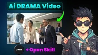 Thumbnail: How to Make Viral AI Drama Videos with Digen AI Agent (New Open Skill Feature!)