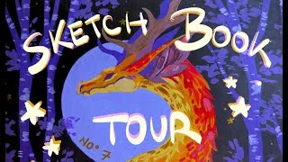 Thumbnail: My FIRST Sketchbook Tour! ⭐️🧡