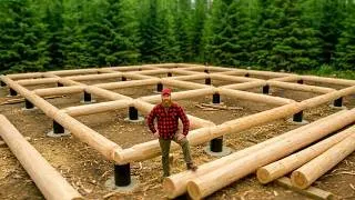 Thumbnail: I Built a Massive Log Cabin in The Woods in 300 Days - START TO FINISH