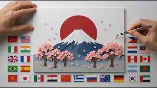 Thumbnail: Which Country's Papercraft Do You Like Most? 🌍 Flags & Landmarks Papercraft