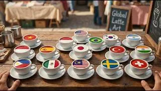 Thumbnail: Which Country's Coffee Would You Like to Drink? ☕ Learn flags and landmarks with fun 