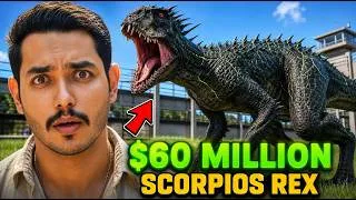 Thumbnail: The $60 MILLION Scorpios Rex is POISONOUS😱 in Jurassic World!...DAY 16 of DAY 100