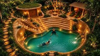 Thumbnail: Building Creative Billionaire Unique Underground Swimming Pool & Luxury Hobbit House