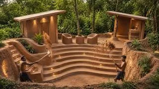 Thumbnail: Building a Cozy Clay and Bamboo Outdoor Seating Area in the Forest​