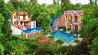 Thumbnail: [Full Video]Build Most Wonderful Mud Villa,Water Slide Park,Gorgeous Swimming Pool& Pool Top Villa