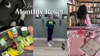 Thumbnail: JUNE MONTHLY RESET | goal setting, health and wellness, & summerween bucket list