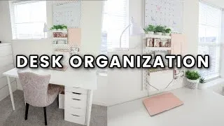 Thumbnail: Desk Organization // How to Create a Productive Workspace + Stationary Organization