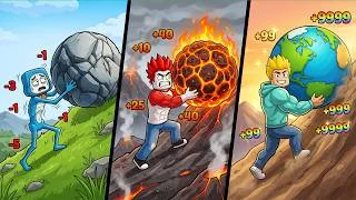 Thumbnail: From WEAK to STRONGEST 💪👑 | Roblox +1 Muscle to Push Boulder