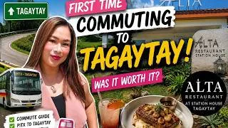 Thumbnail: FIRST TIME Mag-Commute sa Tagaytay! | PITX Bus Guide + Alta Restaurant & Station House Food Trip