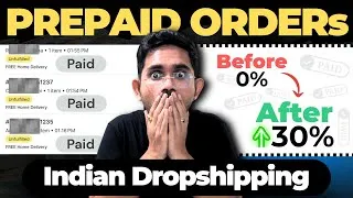 Thumbnail: This 1 Trick Boosted My Prepaid Orders From 0% to 30% 🚀 Indian Dropshipping & Indian Ecommerce