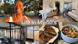 Thumbnail: ☀️”Hot Girl” Walk, Perimenopause, HRT Struggles😩Patio Renovation, Clean Wirh Me + Easy Summer Dinner